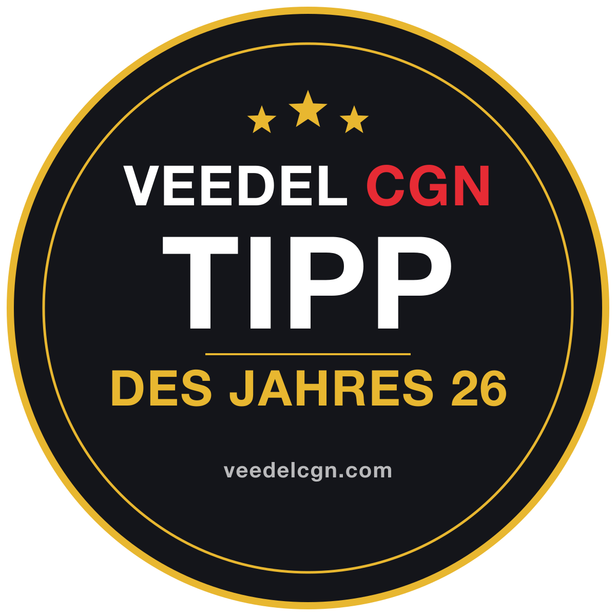 Award VEEDELCGN TIPP des Jahres 26